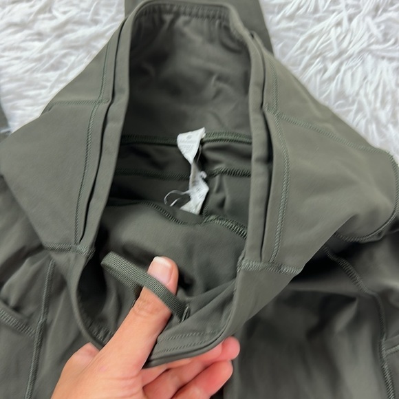 Lululemon Fast and Free Tight II 25" *Non-Reflective Nulux Dark Olive - Picture 3 of 8